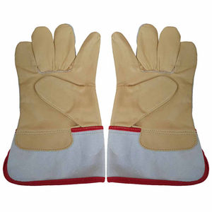 Gants de gréement industriels en cuir à paume unique pour la sécurité Gants de sécurité Type de gréeur à paume unique pour gants de gréement de protection - Product Image 2