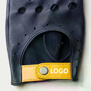 Gants de conduite en cuir de vache personnalisés à logo, très vendus, hautement performants, décontractés et élégants, avec une fonction de sécurité - Product Image 6