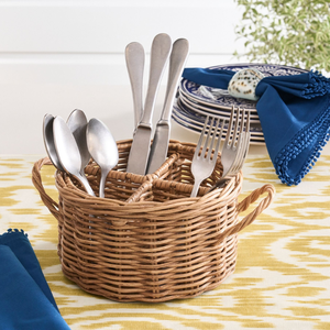 Cubiertos de mimbre y ratán tejidos a mano a buen precio, vajilla ecológica Caddy, suministros para restaurantes y hoteles de Vietnam - Product Image 4