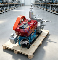 Pompe à boue en acier haute performance BW160/10 10MPa pour forage géologique de puits d'eau, compatible avec moteur diesel et petite foreuse carottière
