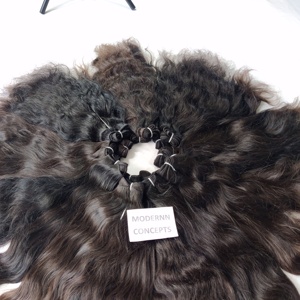 Vente en Gros Vierge Double Trame Ondulé Indien Extensions de Cheveux Humains Original Vendeur Naturel Vague Style Chimique Aucune Boucle Transformée - Product Image 4