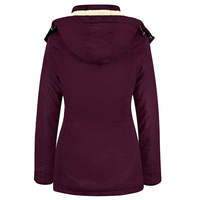 Parka moderna para mujer, Abrigo acolchado cálido, impermeable, a prueba de viento, con capucha, prendas de vestir exteriores de moda, ropa de invierno elegante y cómoda
