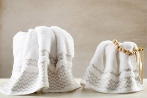 Albornoz turco de algodón ecológico de secado rápido con borde Lurex Algodón de secado rápido y ecológico - Product Image 4