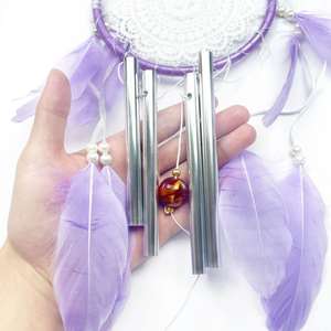 Lớn Giấc Mơ Catcher Tay Dệt Với Bắt Gió Và Lông Điểm Nhấn Thẩm Mỹ Trang Trí Nội Thất Cho Phòng Ngủ Thủ Công Mỹ Nghệ Kỹ Thuật - Product Image 3