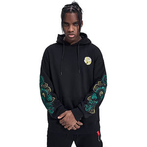 Sweats à capuche d'impression bouffante de vente directe d'usine nouveauté vêtements d'extérieur sweats à capuche d'impression bouffante de couleur unie - Product Image 5