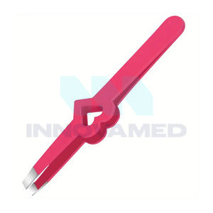 2025 couleur rose forme de coeur bon fournisseur en acier inoxydable faites votre propre pince à épiler à sourcils entièrement personnalisée - Product Image 1