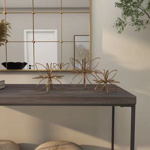 งานประติมากรรมโลหะสีทองทำมือ สไตล์โรงแรม สำหรับตกแต่งบ้าน ขายส่งคุณภาพสูง สำหรับงานฝีมือโลหะ - Product Image 5