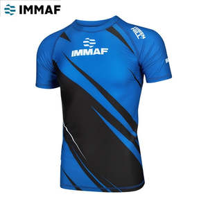Camiseta de Compresión de Manga Corta Green Hill, Aprobada por la IMMAF, Protección Anti-UV y UV, UPF 50, Nailon - Product Image 3