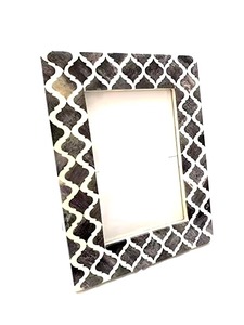Sophisticated Handcrafted Mop Inlay Picture Frame Best Price Bone Resin Inlay <b>Keepsake</b> Frame for Precious <b>Memories</b> - Product Image 2