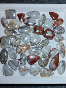 Cabochon de pierres précieuses d'agate de dentelle folle naturelle en vrac Quartz en gros de haute qualité pour l'artisanat et les bijoux - Product Image 6