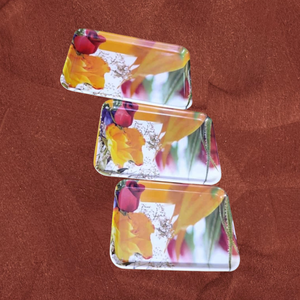 Juego de bandejas de servicio de melamina con logotipo personalizado al por mayor, bandejas rodantes de fabricantes, bandeja de servicio de melamina de plástico Premium - Product Image 1