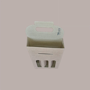 Caja de cartón marrón suave de 25 piezas para 3 botellas 250/500ml juegos de servicio de aceite 170x55H305mm - Product Image 3