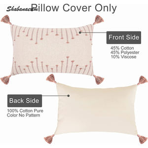 Customized Boho Floor Cushion for Living Room <b>Kids</b> Room Lumbar Cotton Throw <b>Pillows</b> Decorative Accent <b>Pillow</b> Case - Product Image 3