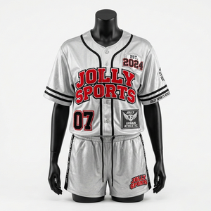 Ensemble short et maillot de baseball pour femme en polyester, bleu sarcelle et noir, style panneau, avec logo personnalisé par sublimation et strass – Ensembles pour femme - Product Image 5