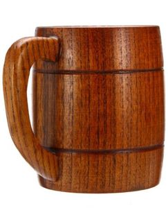 Tasse de bière en bois brûlant fractale personnalisée Chope Viking fabriquée à la main Conception rustique unique pour la bière - Product Image 3
