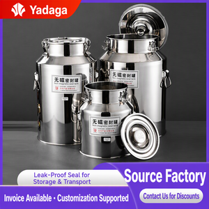 Bidón Hermético de Acero Inoxidable Yadaga de 14L con Cierre a Presión, a Prueba de Fugas, para Almacenamiento de Productos Secos, Aceite y Vino - Product Image 4