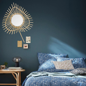 Handmade Modern Luxury Leaf Motif Rattan Frame Wall <b>Mirror</b> Special Collection <b>for</b> Home Hotel Cafe <b>Bedrooms</b> Bathrooms Decorations - Product Image 5