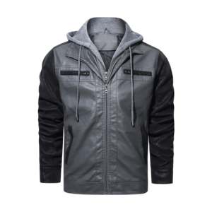 Vintage <b>WINTER</b> MEN LEATHER JACKET MEN FASHION MOTORCYCLE PU LEATHER JACKET COOL ZIPPER POCKETS LEATHER <b>COATS</b> CLOTHING - Product Image 1