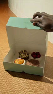 Hot bán có thể gập lại Bánh hộp Brownie bao bì hộp bánh bao bì hộp cho bánh đóng gói - Product Image 2