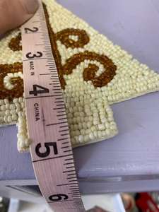 Posavasos con cuentas hechos a mano-Posavasos bohemios con respaldo de poliéster (4x4 pulgadas) - Product Image 2