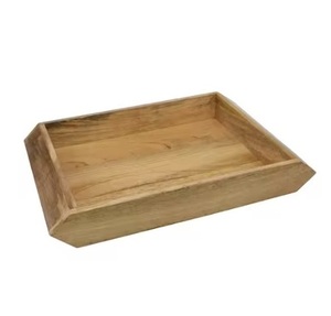 Classic Wooden Trays Elegant <b>Home</b> Serving <b>Essentials</b>, Great for Tableware Serving Food and Beverages Serving Trays - Product Image 2