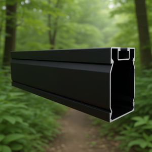 Sistema de Montaje Solar SunModo SMR100, Riel de 168 Pulgadas con Acabado Anodizado Negro - Product Image 3