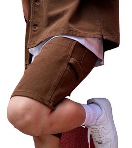 Novedad: Conjunto de Pantalones Cortos de Felpa Vintage, Transpirables, con Botones, de Alta Calidad, Tallas Grandes, para Hombre, Moda de Verano para Exteriores, Personalizables - Product Image 2