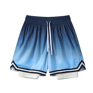 Vente de gros Nouveau modèle de basket-ball de haute qualité en élasthanne/polyester avec maille personnalisée par sublimation Short de sport pour homme pour homme - Product Image 6