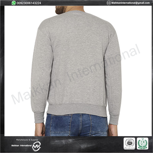 เสื้อกันหนาวแบบสวมหัวผ้าฟลีซสำหรับผู้ชาย,น้ำหนักเบาแขนยาวคอกลมสำหรับผู้ชายโลโก้แบบกำหนดเอง - Product Image 5