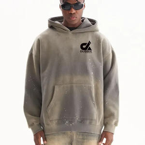 Jersey pesado con estilo para hombre, Sudadera con capucha, 100% de lana de algodón, 450gsm, tela mezclada de algodón disponible en todos los tamaños, buen precio - Product Image 2