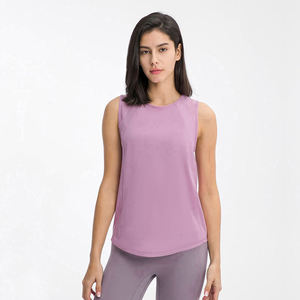 Transpirable Nuevo Color sólido Púrpura Mejor alta calidad Mujeres Tank Top Poliéster Top Venta Tank Top para Gym Wear Mujeres - Product Image 2