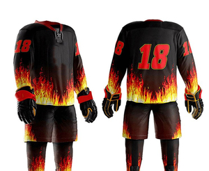 Tenues de hockey sur glace pour hommes à prix raisonnable, dernière mode, haute qualité, anti-plis, design tendance, personnalisables et imprimées - Product Image 5