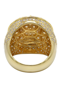 VVS Lab Grown 10K 14K 18K Gold Unisex Hip Hop Ice Out Full Diamond Round Brilliant Cut Luxury Custom Jewelry Wedding - Product Image 2