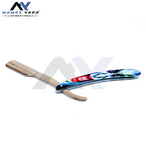 Rasoir de Barbier Professionnel Style Joker avec Manche, Rasoir Droit en Acier Inoxydable pour Hommes, Rasoir Pliant à Verrouillage par Oscillation - Product Image 5