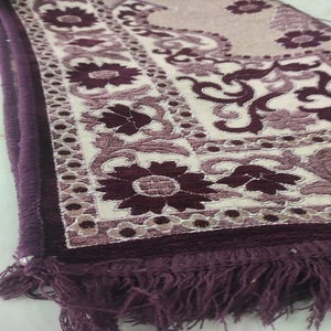 พรมสวดมนต์พิมพ์ลายดอกไม้ของชาวมุสลิมอิสลามผ้านุ่มพับได้กันลื่นใส่สบายเวลาเดินทางกันลื่นทำจากโพลีเอสเตอร์ - Product Image 3