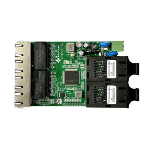 Xallcom Embedded Industrial Network Minging Switch Module 2 1X9 Fibra óptica Dual SC Connector PCBA