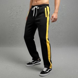 <b>Down</b> Bottom Drop Crotch Custom Cotton Blend New Solid Color No Decoration Casual Pants Loose Blank <b>Trousers</b> Men - Product Image 4