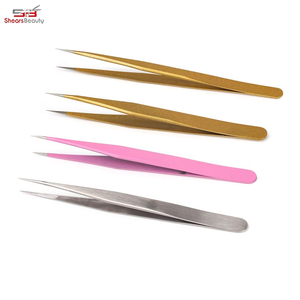 Pinzas de Volumen para Pestañas Profesionales de Alta Calidad con Logotipo Personalizado, Punta Puntiaguda, Acero Inoxidable, Colores Personalizados, Servicio OEM - Product Image 5