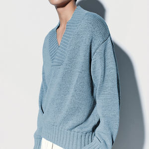 Pull à col en V pour homme Pull à col en V pour homme Automne et hiver Pull à col en V de luxe Pull tricoté décontracté Pulls pour homme - Product Image 1