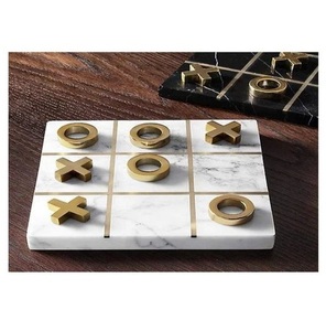 Tac นิ้วเท้าหินอ่อนสีขาวบริสุทธิ์หรูหราของขวัญที่สมบูรณ์แบบสำหรับวันเกิด Tac นิ้วเท้าเกมในร่มสำหรับเด็กเกมกระดาน - Product Image 6