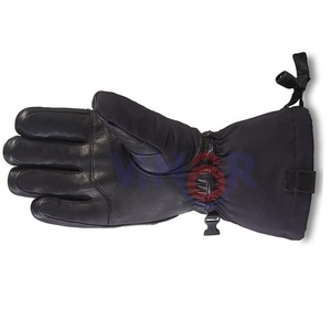 Guantes de esquí calefactables impermeables de invierno de rango superior mitones de esquí de cuero a prueba de viento para niños cómodos deportes y conducción guantes de esquí - Product Image 4