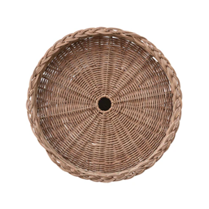 Plateau à pieds en rotin brun foncé, plateau à fruits décoratif en osier, pièce maîtresse pour le salon et le service de fête, vente en gros, usine du Vietnam - Product Image 2