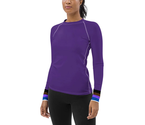 Transpirable UPF50 Protector de erupción para mujer Ropa activa Material suave y duradero Ligero Antibacteriano Secado rápido Ecológico - Product Image 3