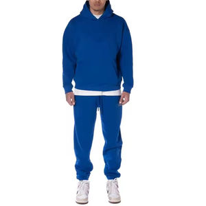 Ensemble survêtement homme hiver respirant en coton, sweat à capuche et pantalon de jogging, personnalisable, streetwear oversize, processus OEM/ODM Impex - Product Image 1