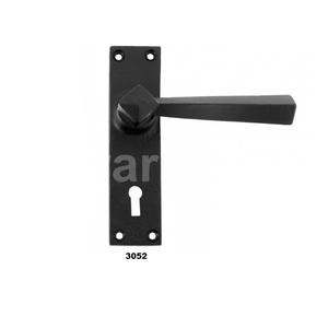 Hot Selling Matte <b>Black</b> Door Handle Stylish Door Handle & Lock For Home Kitchen <b>Bathroom</b> Hotel & Apartment Door Use - Product Image 2
