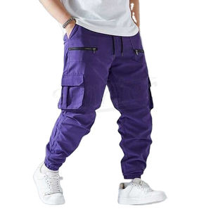 Pantalones Cargo de Hombre de Marca de Moda, Estilo Americano, de Invierno, de Nicho, de Pierna Ancha, Holgados, Versátiles, de Pana Media con Cordón Ajustable - Product Image 4