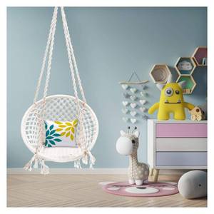 Handmade Modern <b>Macrame</b> <b>Swing</b> <b>Chair</b> Outdoor Furniture Custom Design Available Made Natural Cotton Eco-Friendly Home Patio <b>Swing</b> - Product Image 1