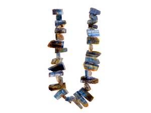 Perles de Kyanite Bleues Naturelles Collier à Lame Brute et Rugueuse Kyanite Superposition Boho Collier Plaque de Cristal de Guérison Pierres Précieuses Lâches - Product Image 6