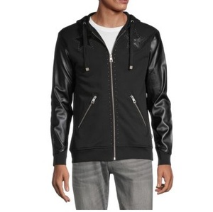 Felpe con cappuccio spesse taglie forti da donna 100% di cotone francese Terry semplici maniche di <span class=keywords><strong>cuoio</strong></span> grigio vendita calda OEM all'ingrosso inverno - Product Image 4