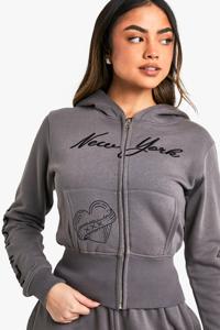 Chándales encogidos con cremallera y estampado de tatuaje de Nueva York para mujer, transpirables, hechos en Pakistán, 2025 - Product Image 4